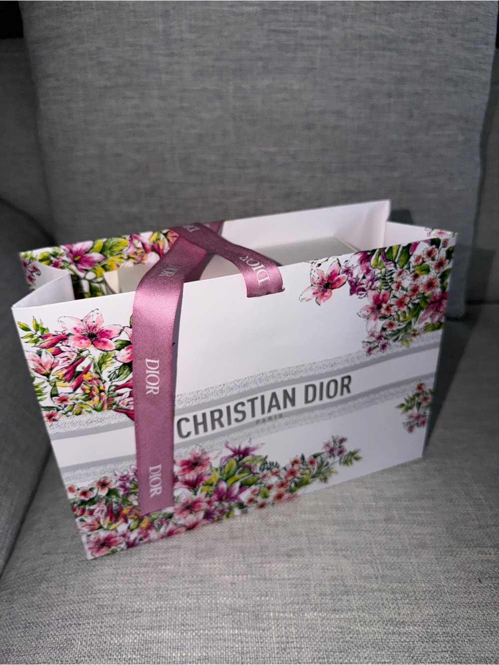 Dior Beauty Pink Embroidered Round Pouch - Picture 8 of 9